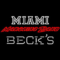 Becks Miami University Band Board Beer Sign Neon Sign