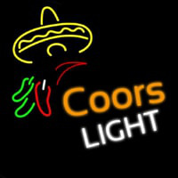 Beer Coors Light Sombrero Neon Sign