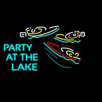 Beer Party At The Lake Neon Sign