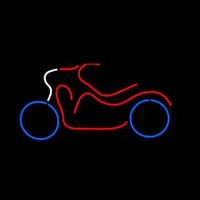Bike Logo In Red Neon Sign