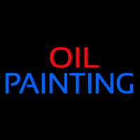 Block Oil Painting Neon Sign