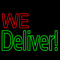 Block We Deliver Neon Sign