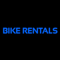 Blue Bike Rentals Neon Sign