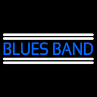 Blue Blues Band Neon Sign