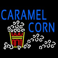 Blue Caramel Corn With Logo Neon Sign