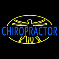 Blue Chiropractor Neon Sign