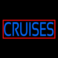 Blue Cruises With Red Border Neon Sign