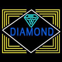 Blue Diamond Block Neon Sign