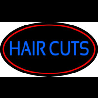 Blue Hair Cuts Neon Sign