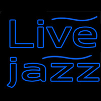 Blue Live Jazz 1 Neon Sign