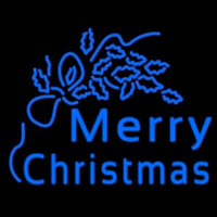 Blue Merry Christmas Neon Sign