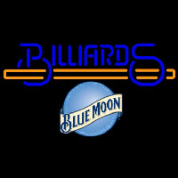 Blue Moon Billiards Te t With Stick Pool Beer Sign Neon Sign