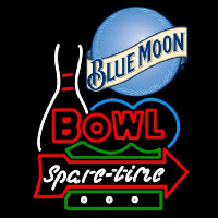 Blue Moon Bowling Spare Time Beer Sign Neon Sign