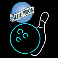 Blue Moon Bowling White Beer Sign Neon Sign