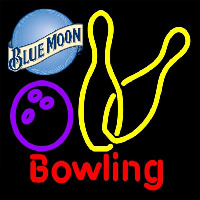 Blue Moon Bowling Yellow 16 16 Beer Sign Neon Sign