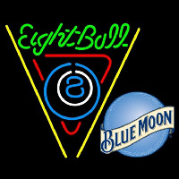 Blue Moon Eightball Billiards Pool Beer Sign Neon Sign