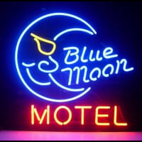 Blue Moon Motel Hotel Country Retro Neon Sign