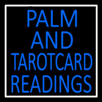 Blue Palm And Tarot Card Readings Neon Sign