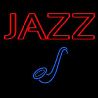 Blue Sa ophone Red Jazz Block Neon Sign
