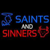 Blue Saints And Red Sinners Neon Sign