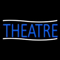 Blue Theatre Neon Sign