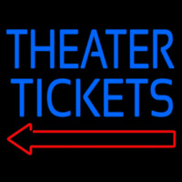 Blue Theatre Tickets Neon Sign