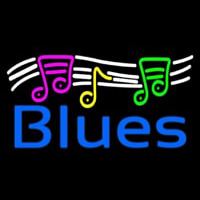Blues With Musical Note 1 Neon Sign