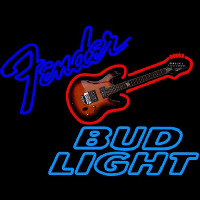 Bud Light Fender Guitar Beer Sign Neon Sign