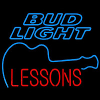 Bud Light Guitar Lessons Beer Sign Neon Sign