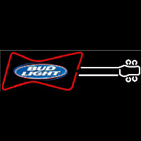 Bud Light Guitar Red White Beer Sign Neon Sign