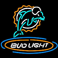 Bud Light Miami Dolphins Beer Sign Neon Sign