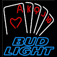 Bud Light Poker Series Beer Sign Neon Sign