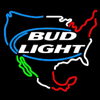 Bud Light Usa Map Beer Sign Neon Sign