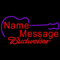Budweiser Acoustic Guitar Beer Sign Neon Sign
