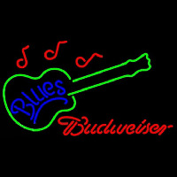 Budweiser Blues Guitar Beer Sign Neon Sign