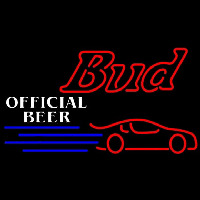 Budweiser Offical Nascar 2 Beer Sign Neon Sign