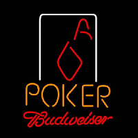 Budweiser Poker Squver Ace Neon Sign