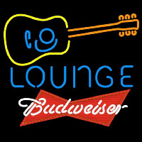 Budweiser Red Guitar Lounge Beer Sign Neon Sign