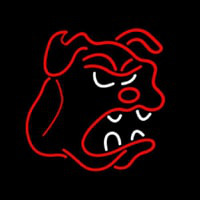 Bull Dog Logo Neon Sign