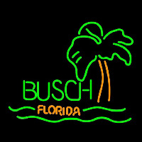 Busch Florida with Palm Tree Beer Sign Neon Sign