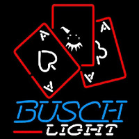 Busch Light Ace And Poker Beer Sign Neon Sign