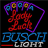 Busch Light Lady Luck Series Beer Sign Neon Sign