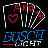Busch Light Poker Series Beer Sign Neon Sign