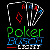 Busch Light Poker Tournament Beer Sign Neon Sign