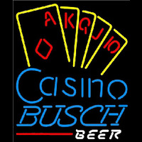 Busch Poker Casino Ace Series Beer Sign Neon Sign