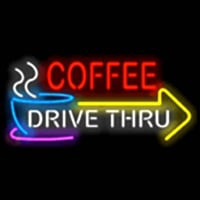 COFFEE DRIVE THRU Neon Sign