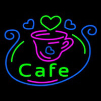 Cafe With Cup Neon Sign