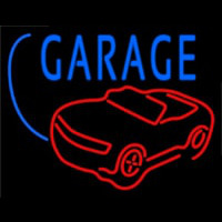 Car Logo Garage Block Neon Sign