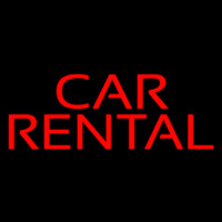 Car Rental Neon Sign