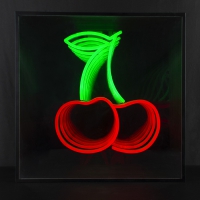 Cherry 3D Infinity LED Neon Sign